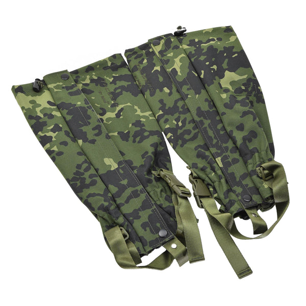 Tacgear Brand Gaiters Danish M84 Camo Wzór Wodoodporne metalowe haczyki nowe