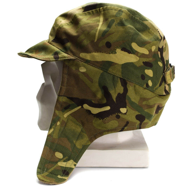 Oryginalna armia brytyjska mtp camo wodoodporna Gore Tex Cap wyłożona zimna pogoda kapelusz nowy