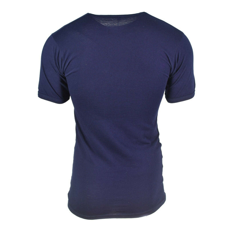 Oryginalna t-shirt armii włoskiej marynarki wojennej niebieska bawełniana koszula krótkie rękawy wojskowe nowe