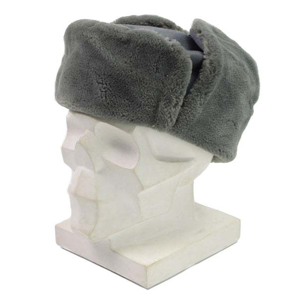 Oryginalny Oficer armii Wschodnich Niemiec Winter Hat Zimna pogoda Ushanka Faux Fur New
