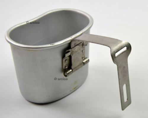 Oryginalny belgijski kubek stołówek armii buszu aluminiowe buszjek jak US M1910
