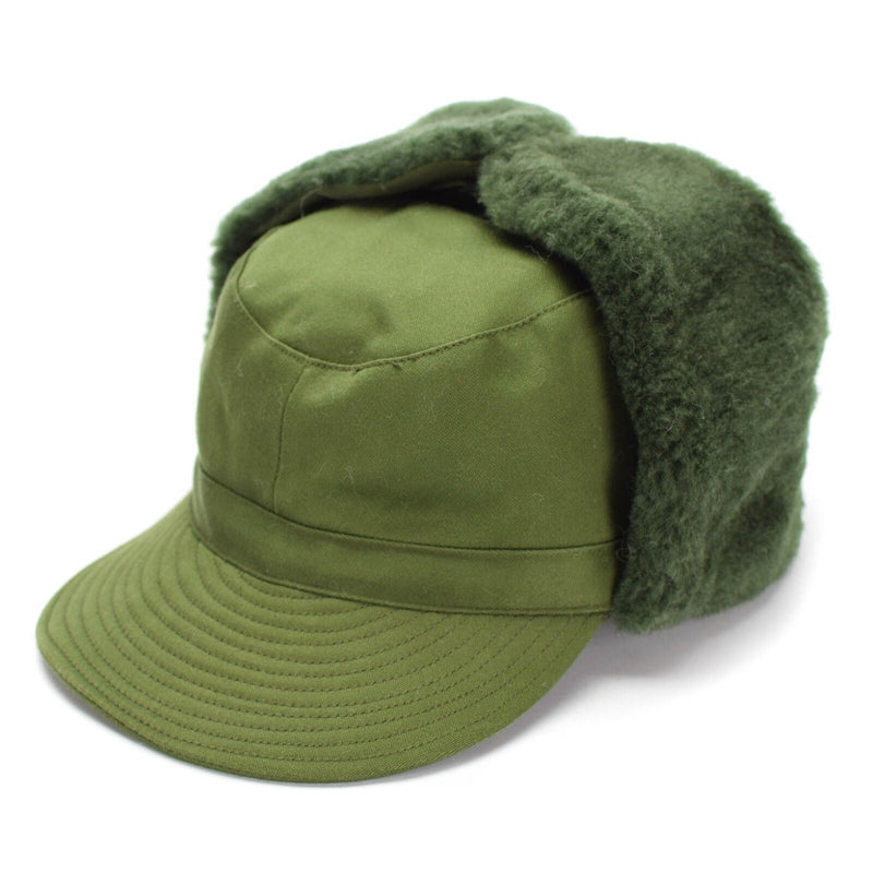 Oryginalny szwedzki szwedzka armia wojskowa Winter Green M59 Combat Field Cap Hat