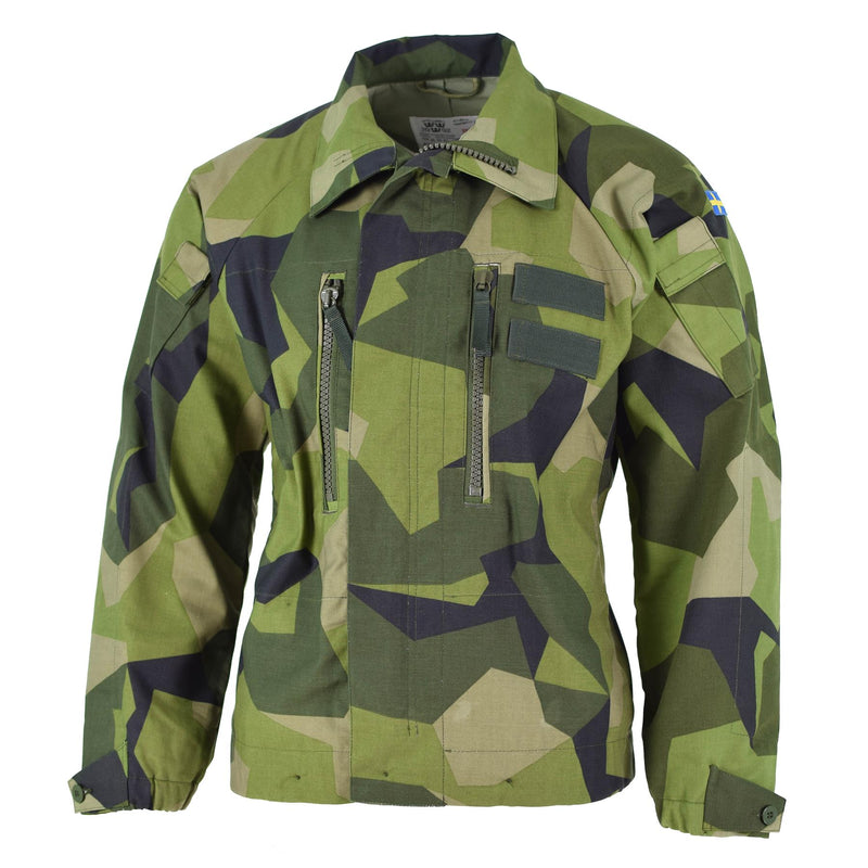 Oryginalna szwedzka armia m90 m90 Splinter Camouflage Field Cystat Tankowiec Nowy