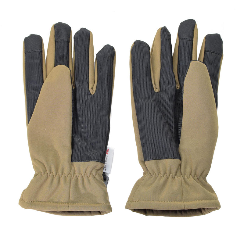 Rękawiczki MIL-TEC Softshell Thinsulate ™ Coyote Winter Mens Tactical Thermal