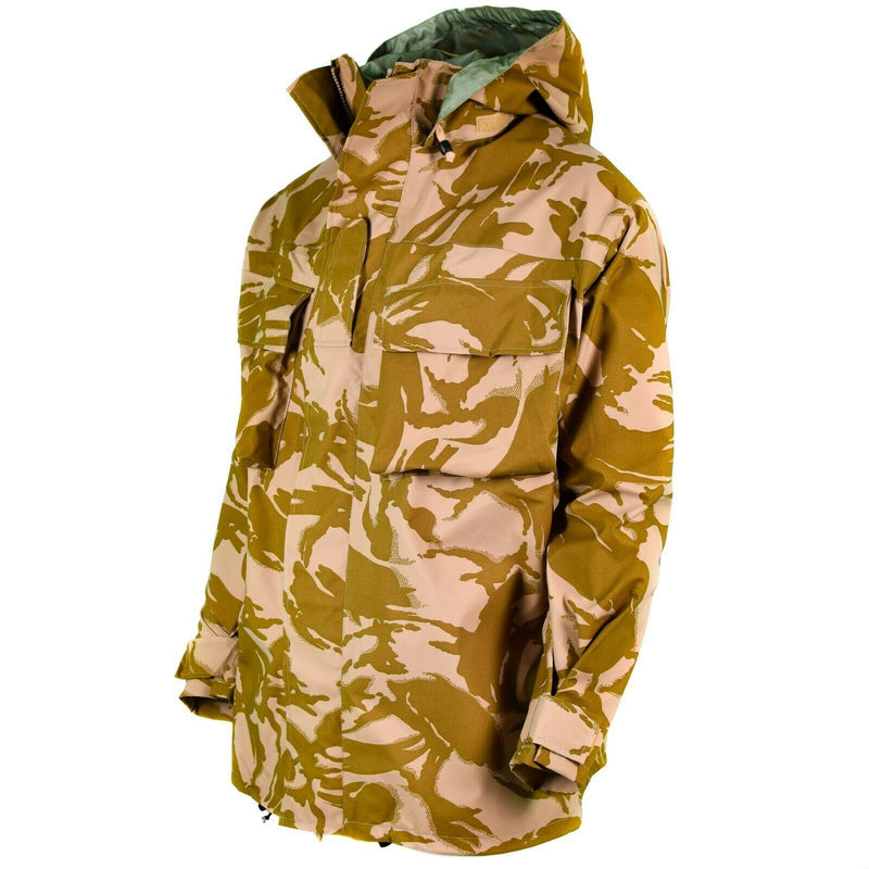 Oryginalna brytyjska armia bojowa pustynna Camo MVP Goretex Waterproof Rain Nowy