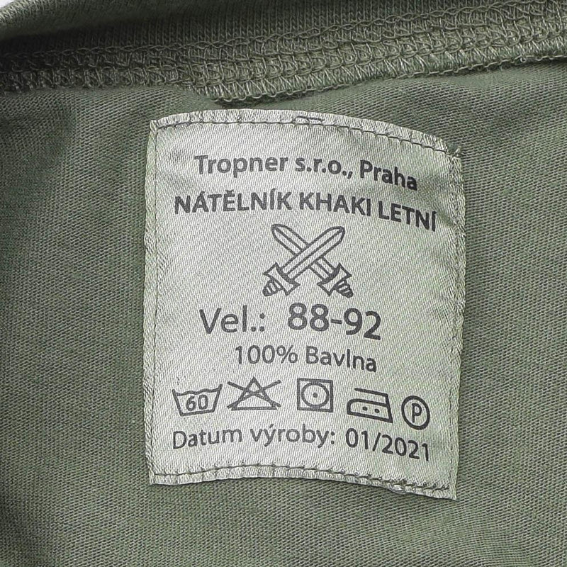 Oryginalna koszulka z armii czeskiej Olive od zielonej bielizny Pierwsza koszula polowa nowa