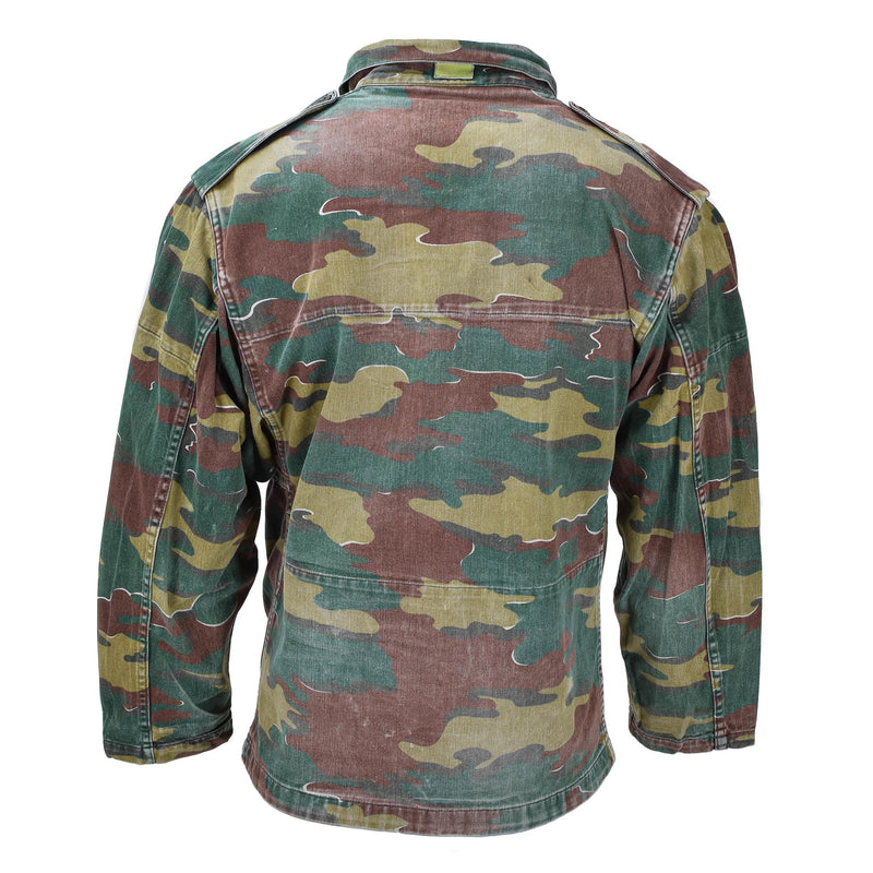 Oryginalny Belgia wojskowa M56 Jigsaw Camouflage Jacket Field Combat Troops Army