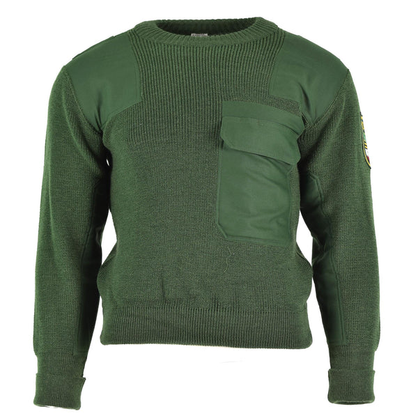 Prawdziwy niemieckie wojska armii sweter zielony pullover problem wojskowy BDU NOWOŚĆ