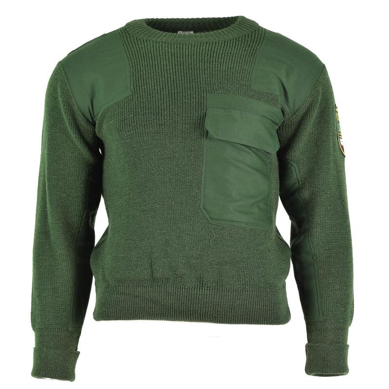 Prawdziwy niemieckie wojska armii sweter zielony pullover problem wojskowy BDU NOWOŚĆ