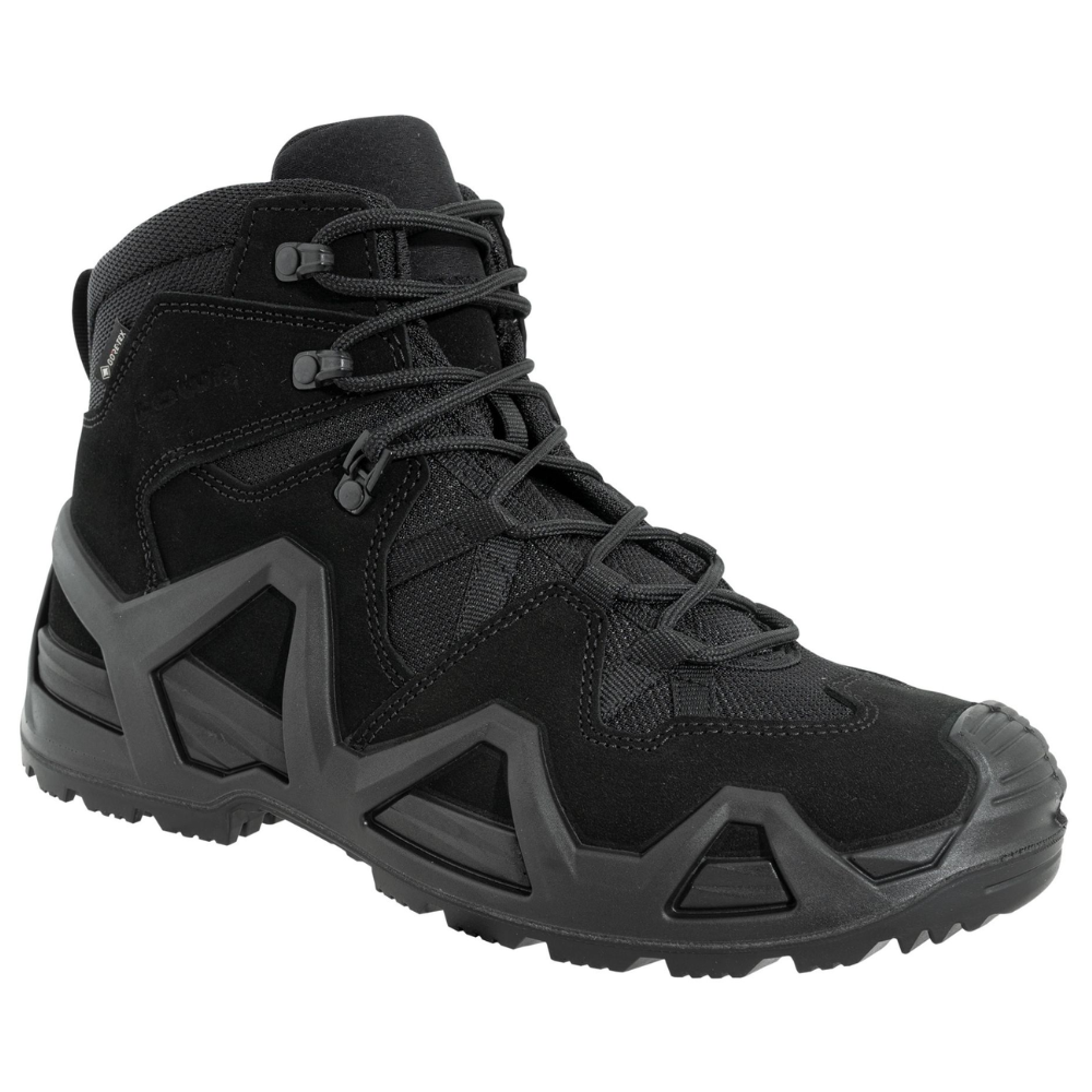 Buty bojowe LOWA Zephyr MK2 GTX Mid Combat GORE TEX Wodoodporne, odporne na ścieranie, czarne