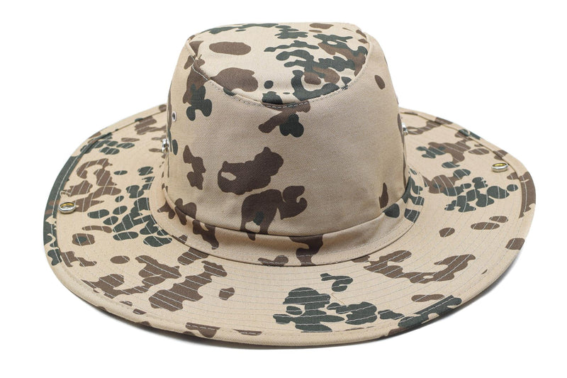 Marka MFH styl wojskowy Panama Hat Tropical Flecktarn Bucket Summer Cap Nowy
