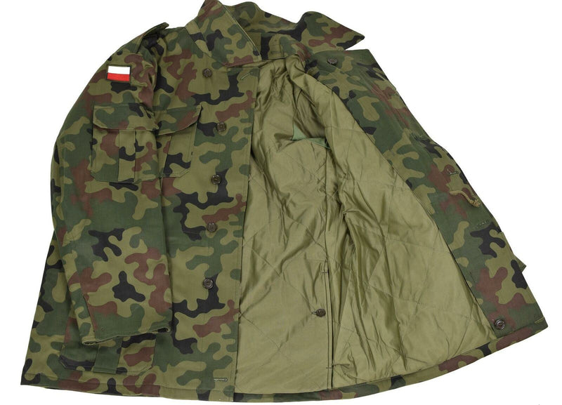 Oryginalny polski armia Parkana Panther Camo Wojska kurtka walka BDU nadwyżka nowa