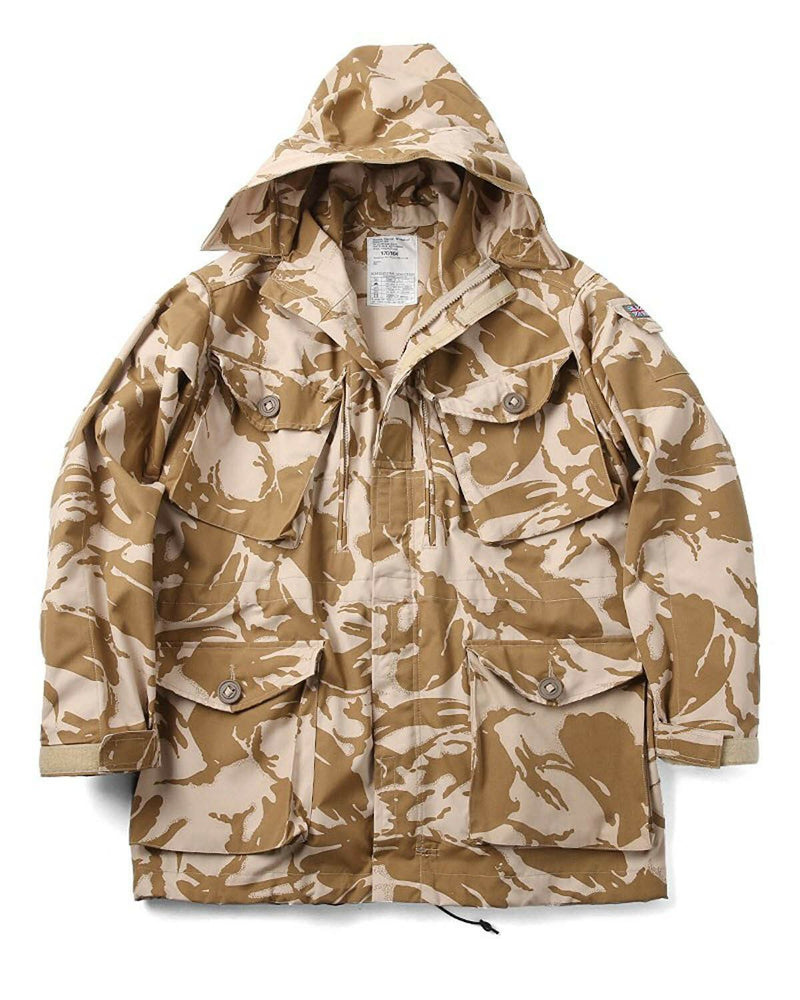 Oryginalna brytyjska armia wojskowa Pustynna Kurtka Parkana Smock Windproof Nowy