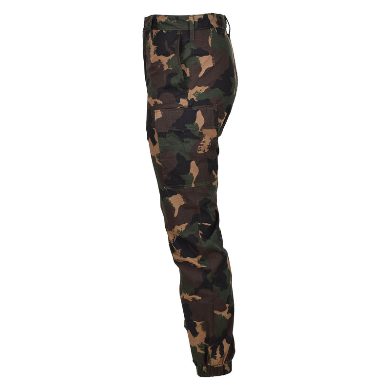 Oryginalne węgierskie wojskowe spodnie letnich pola M1990 Woodland Camo Ripstop Nowe