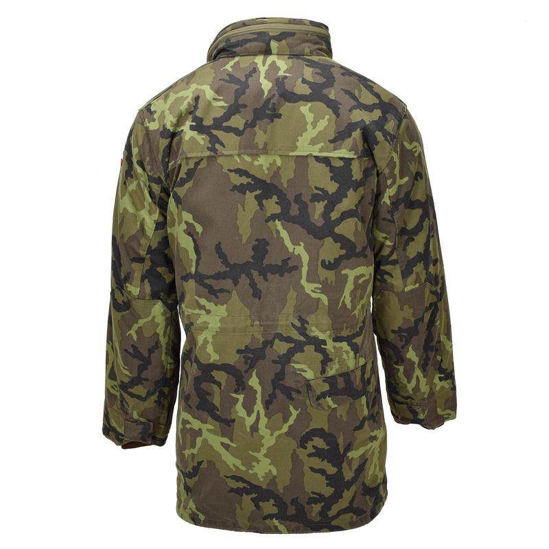 Oryginalna czeska wojskowa kurtka w stylu parki w stylu Faux Fur M95 Camouflage