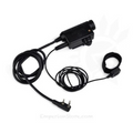 Adapter Earmor M52 PTT Midland 2-pinowy przewodowy taktyczny kabel do zestawu słuchawkowego, czarny