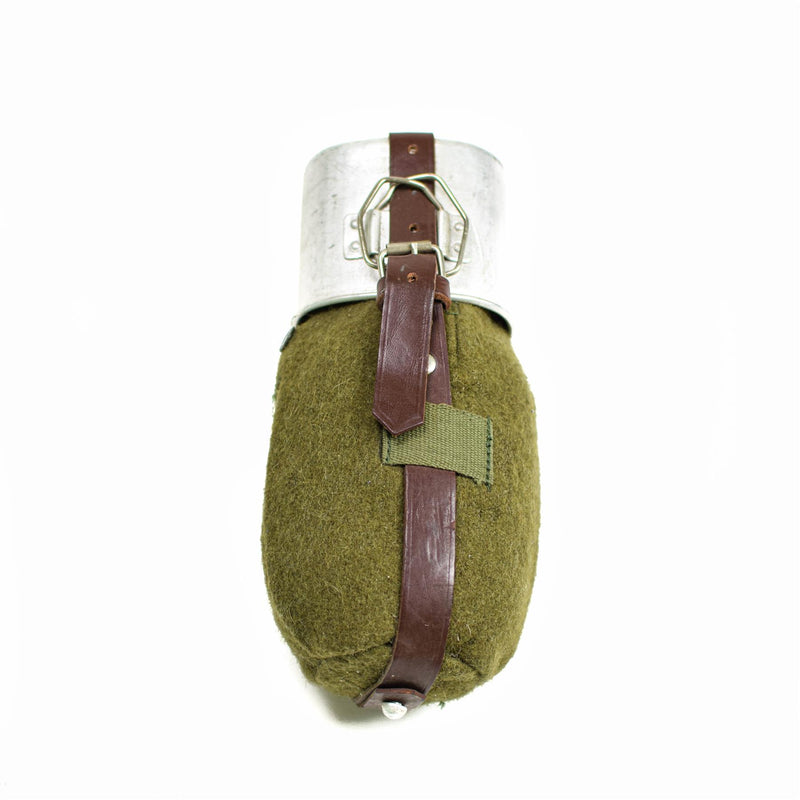 Prawdziwy rumuński puchar armii armii filcowej okładki vintage retro wodoć bottle jak nowy