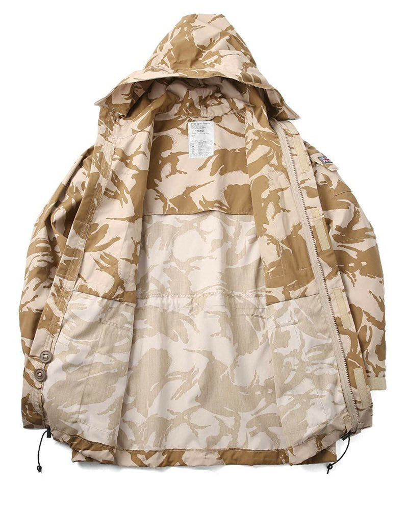 Oryginalna brytyjska armia wojskowa Pustynna Kurtka Parkana Smock Windproof Nowy