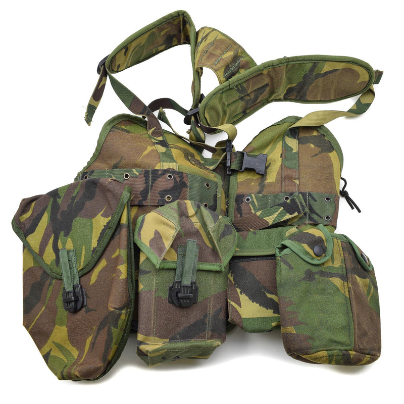 Oryginalny holenderski kamizelka taktyczna Zestaw Woodland Old Model Alice Clip Torebes