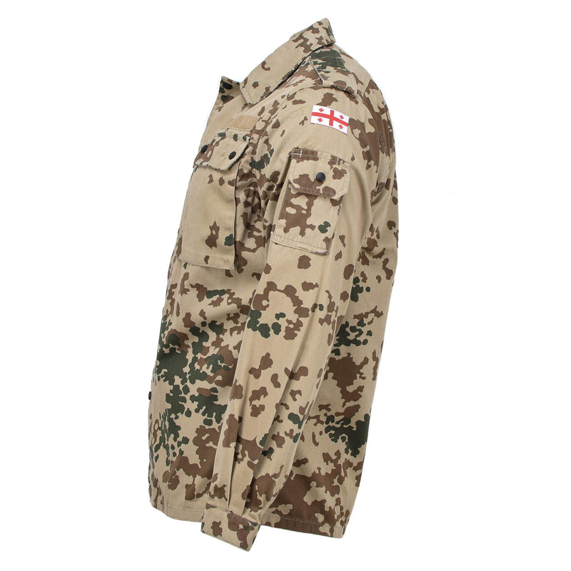 Prawdziwa gruzińska bluzka armii polowej Tropentarn Camouflage Field TAILS CHIRTS