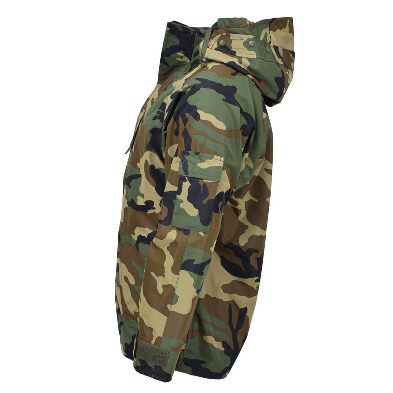 Mil-Tec wojskowy kurtka Wet Woodland 3-warstwowa wiatroodporna goretex NOWOŚĆ