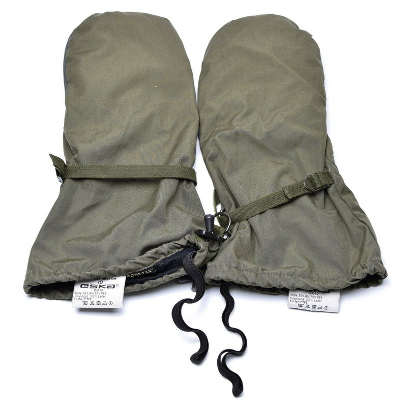 Oryginalna armia austriacka Olive OD Goretex Mittens Wojskowe wodoodporne rękawiczki bojowe