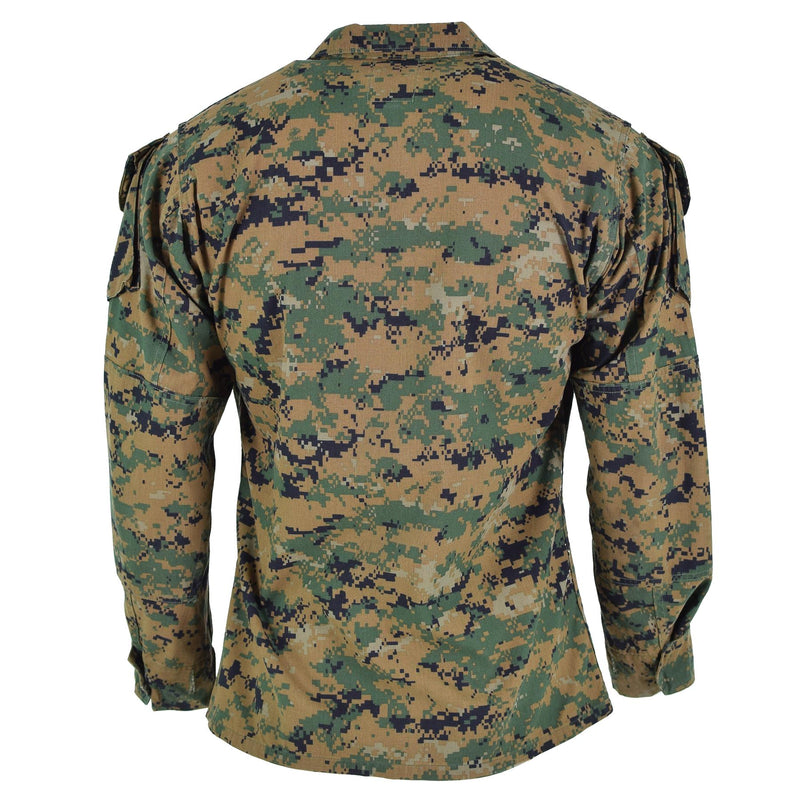 Oryginalna kurtka wojska amerykańskiego BDU Digital Woodland Camo Shirt Problem wojskowy