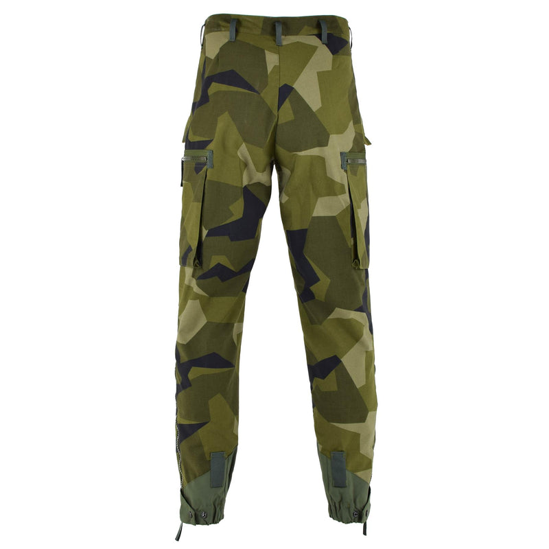 Oryginalne szwedzkie wojskowe spodnie M90 ​​Splinter Camouflage Field Field Walka BDU
