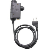 Adapter Earmor M51-MID PTT Zestaw słuchawkowy Midland Radio Przewodowy sprzęt taktyczny Czarny