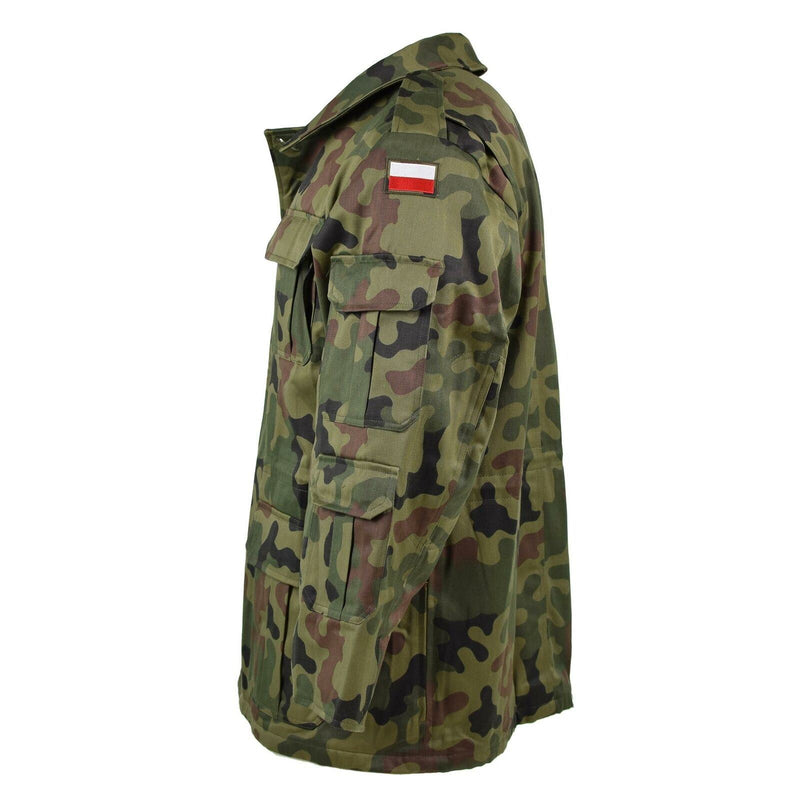 Oryginalny polski armia Parkana Panther Camo Wojska kurtka walka BDU nadwyżka nowa