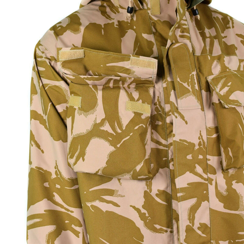 Oryginalna brytyjska armia bojowa pustynna Camo MVP Goretex Waterproof Rain Nowy