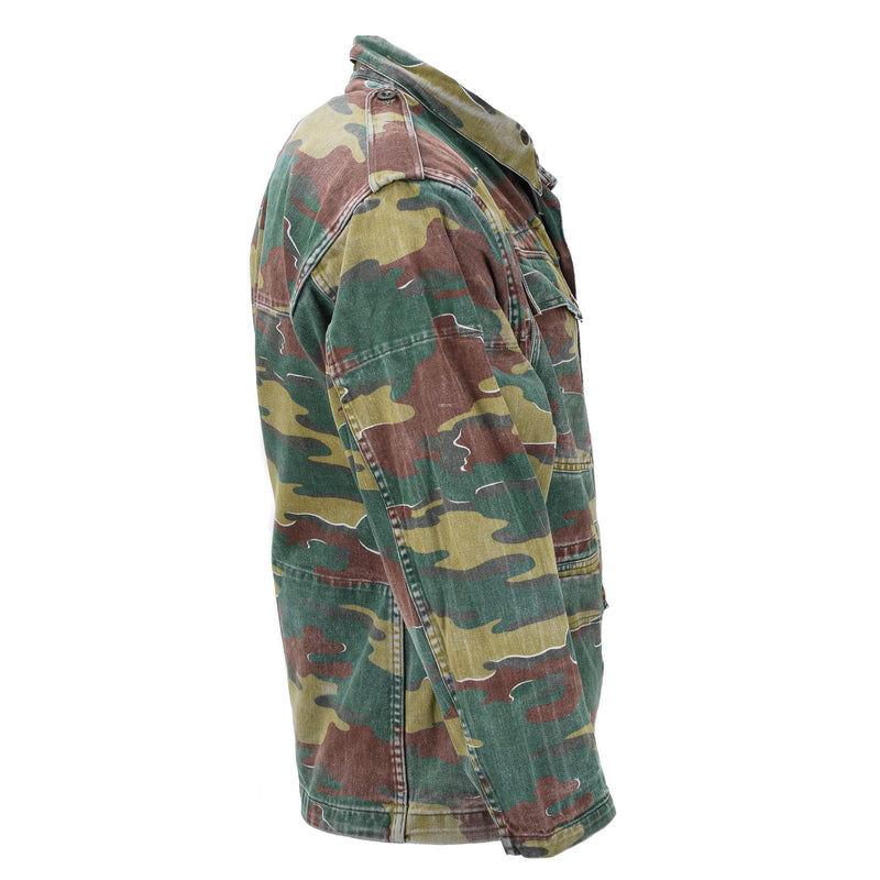 Oryginalny Belgia wojskowa M56 Jigsaw Camouflage Jacket Field Combat Troops Army