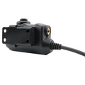 Earmor M52-KEN Adapter PTT Kenwood Baofeng Radio Słuchawki Taktyczne Czarne