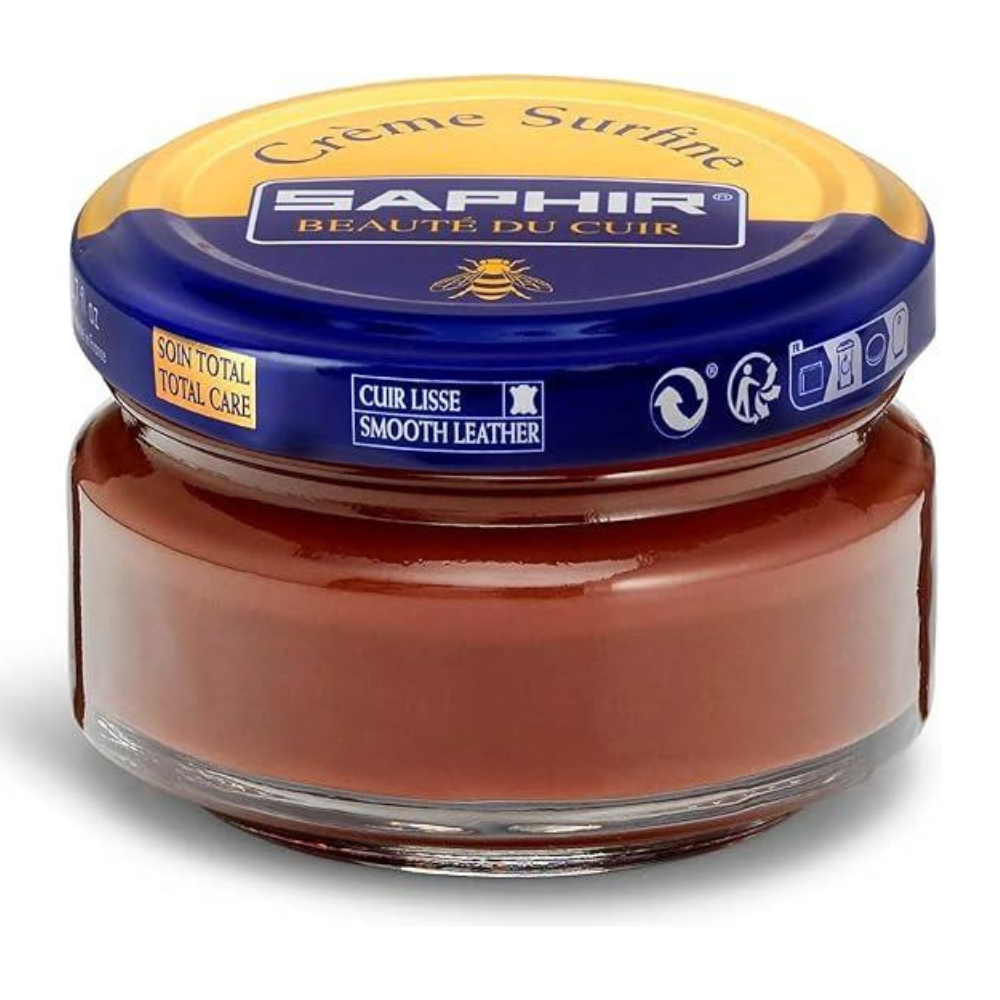 Saphir Creme Surfine Skórzany krem do pielęgnacji obuwia z gładkiej skóry 50ml Brązowy