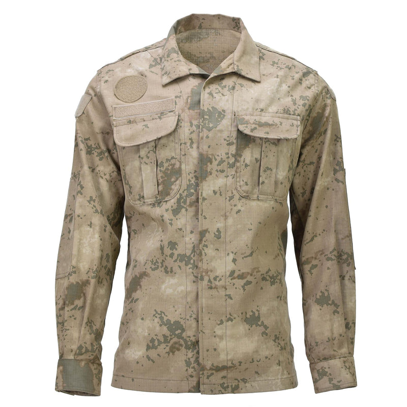 Oryginalna turecka mundurowa kurtka Ripstop wzmocnione łokcie M2018 CAMO
