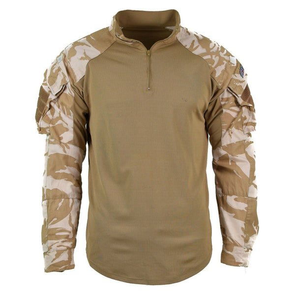 Oryginalny Brytyjczycy pod ciałem koszulką Ubac Desert Camouflage Wojskowy problem