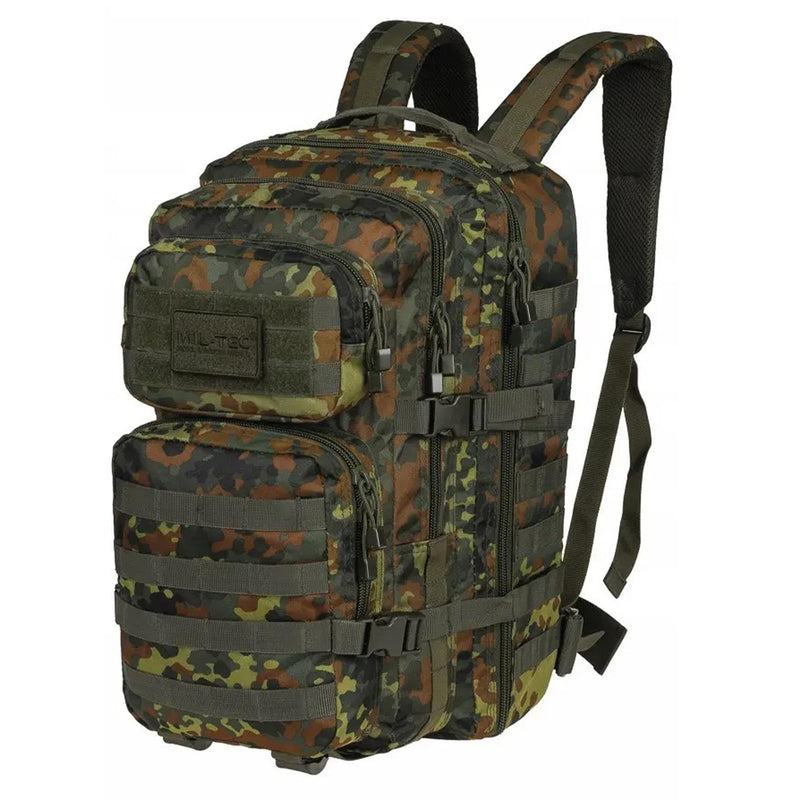 MIL-TEC Assault Trekking RucksAcka Duża 36L Backpack Flecktarn Daypack Bag