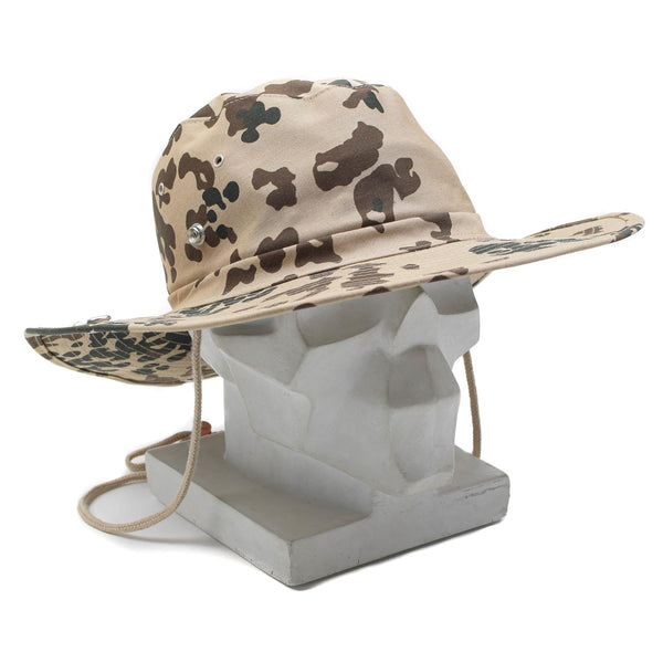 Marka MFH styl wojskowy Panama Hat Tropical Flecktarn Bucket Summer Cap Nowy