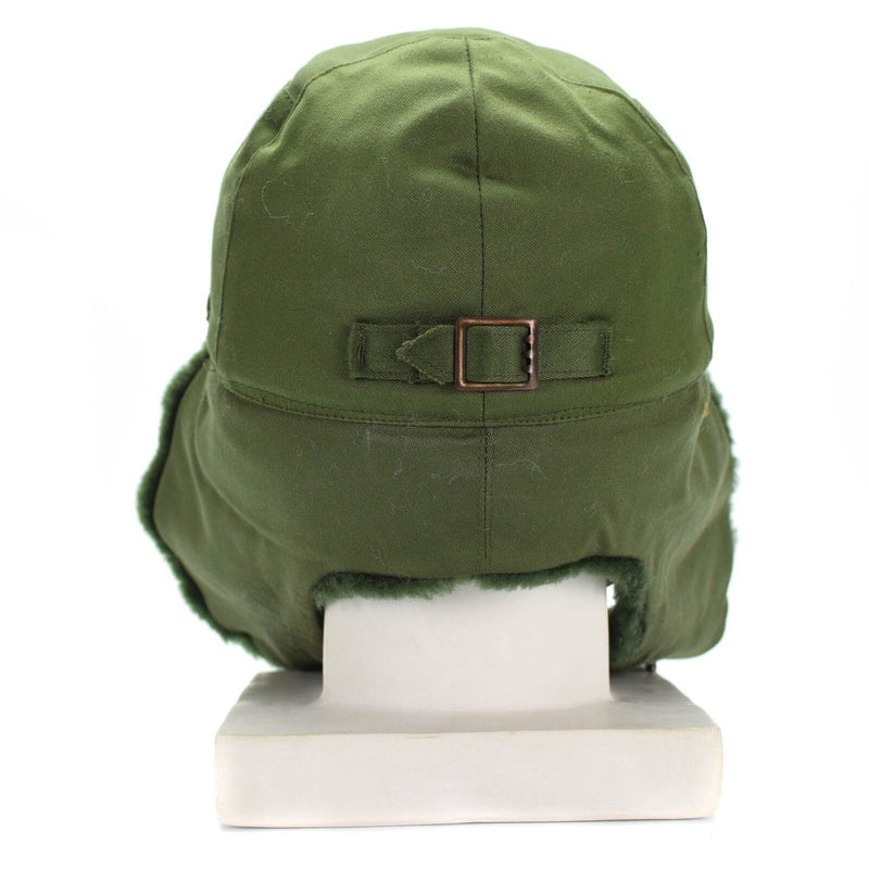 Oryginalny szwedzki szwedzka armia wojskowa Winter Green M59 Combat Field Cap Hat