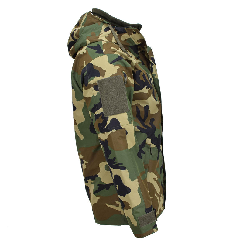 MIL-TEC Wojskowy styl Gen II wyłożony zimowa kurtka lasu Camo Soft Shell Parka