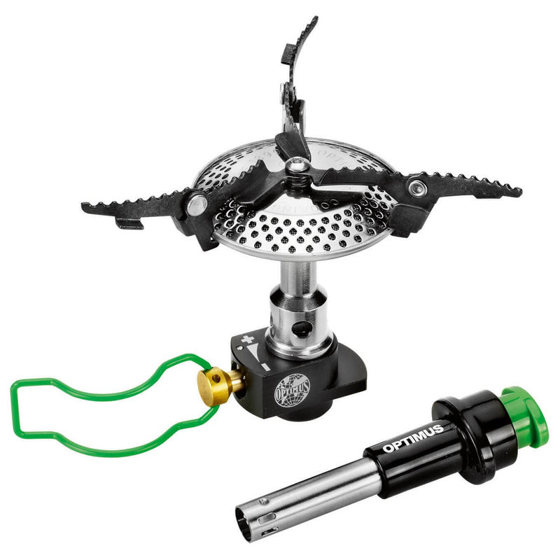 Optimus Crux Lite Camping Camp Camp Stove + piezo kompaktowy składany lekki