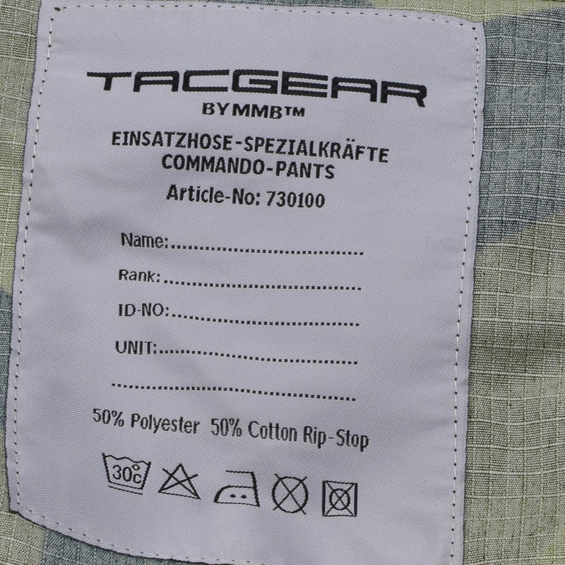 Marka Tacgear Szwedzki styl wojskowy Spodnie Wspomnienia Splinter Camo Cargo Ripstop