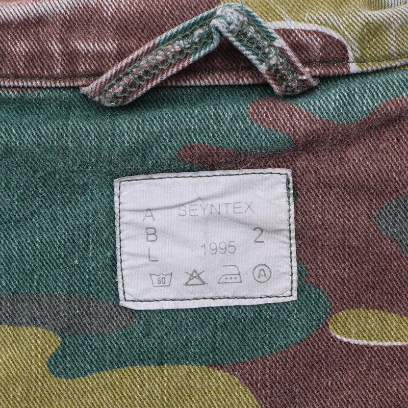 Oryginalny Belgia wojskowa M56 Jigsaw Camouflage Jacket Field Combat Troops Army