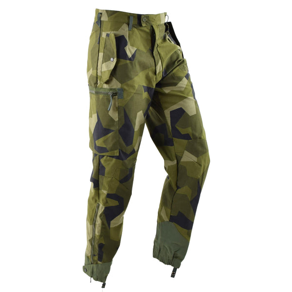 Oryginalne szwedzkie wojskowe spodnie M90 ​​Splinter Camouflage Field Field Walka BDU