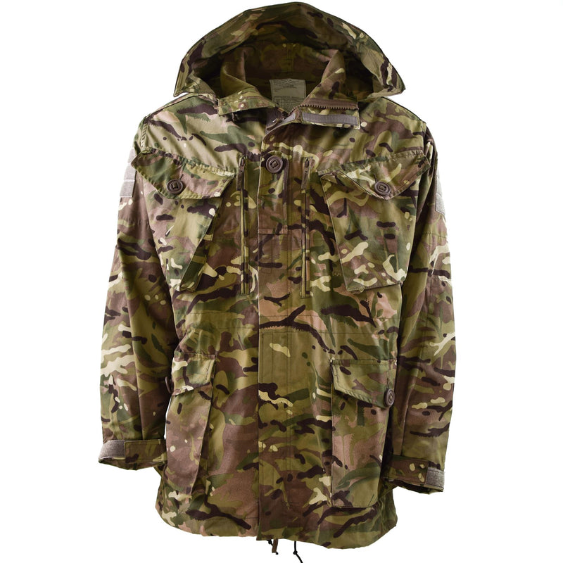 Oryginalna brytyjska armia wojskowa mtp kurtka Parka Smock Windproof z kapturem