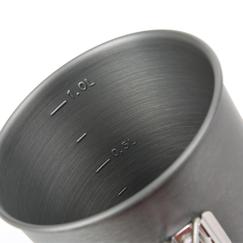 A.Blochl AB-X6 1 LITER POT Camping Treking Trekking Szybkie ogrzewanie aluminium szare nowe