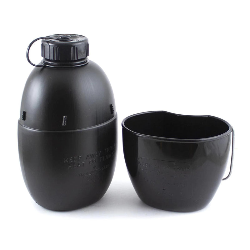 BCB Multi-Pali System gotowania Nato Flask Aluminium Set Set Canteen Black Torebka