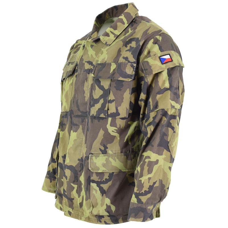 Oryginalny czeski oddziałów armii kurtka polowa liść camo wzór parki wojskowej nadwyżki wojskowej
