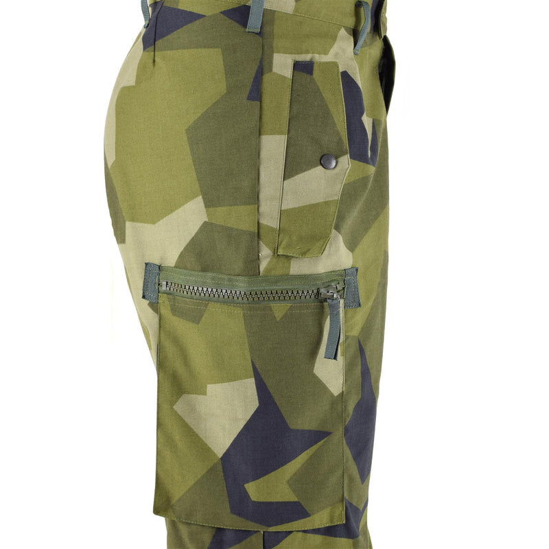 Oryginalne szwedzkie wojskowe spodnie M90 ​​Splinter Camouflage Field Field Walka BDU