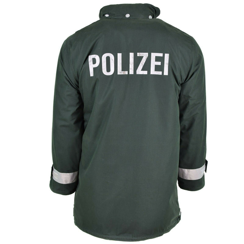 Oryginalna niemiecka kurtka policyjna Goretex Green Waterproof BGS Parkha Border Guard